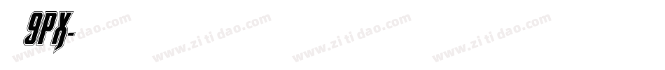 丁卯点阵体 9px字体转换